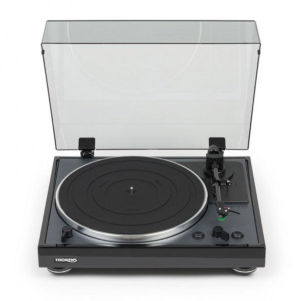 Thorens TD 102 A BLACK HIGH GLOSS Giradischi completamente automatico con trazione a cinghia - TechSoundSystem.com