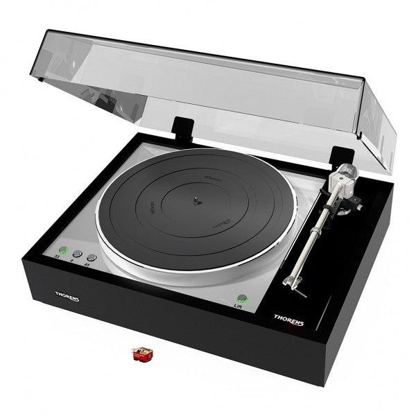 Thorens TD 1601 con testina AT33EV Black High Gloss giradischi semi-automatico a telaio sospeso flottante trazione a cinghia - TechSoundSystem.com