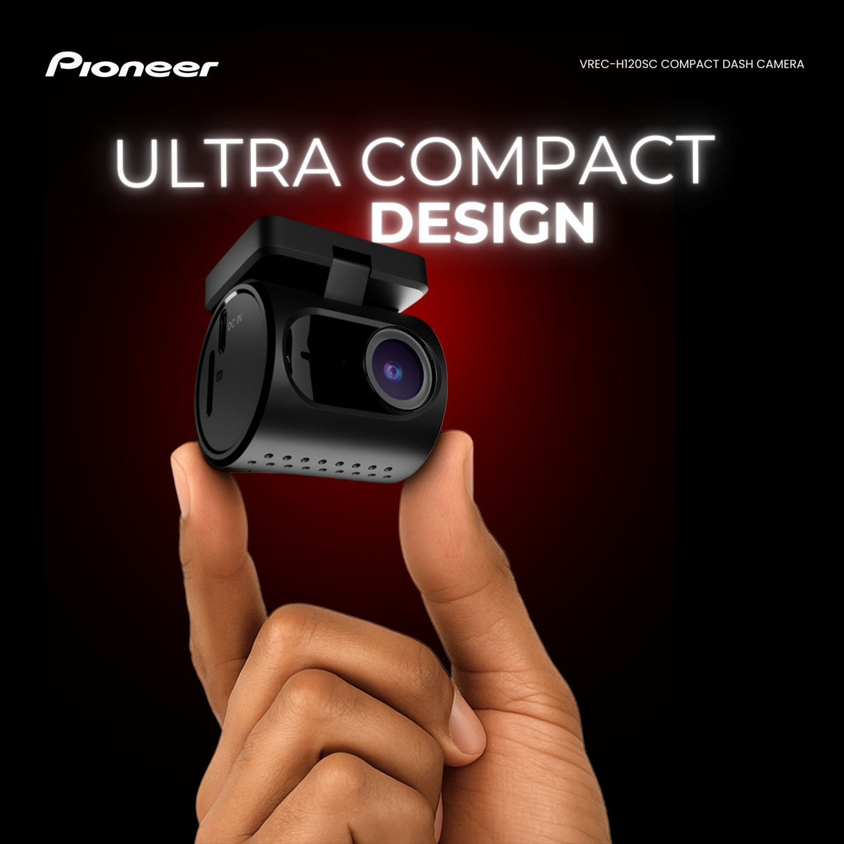 Pioneer VREC-H120SC Telecamera Ultra compatta da plancia a 1 canale - Risoluzione 1.5K , Visione 120°