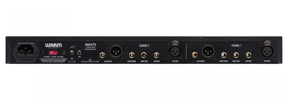 WARM AUDIO WA273 PREAMPLIFICATORE MICROFONICO BRITISH A 2 CANALI - TechSoundSystem.com