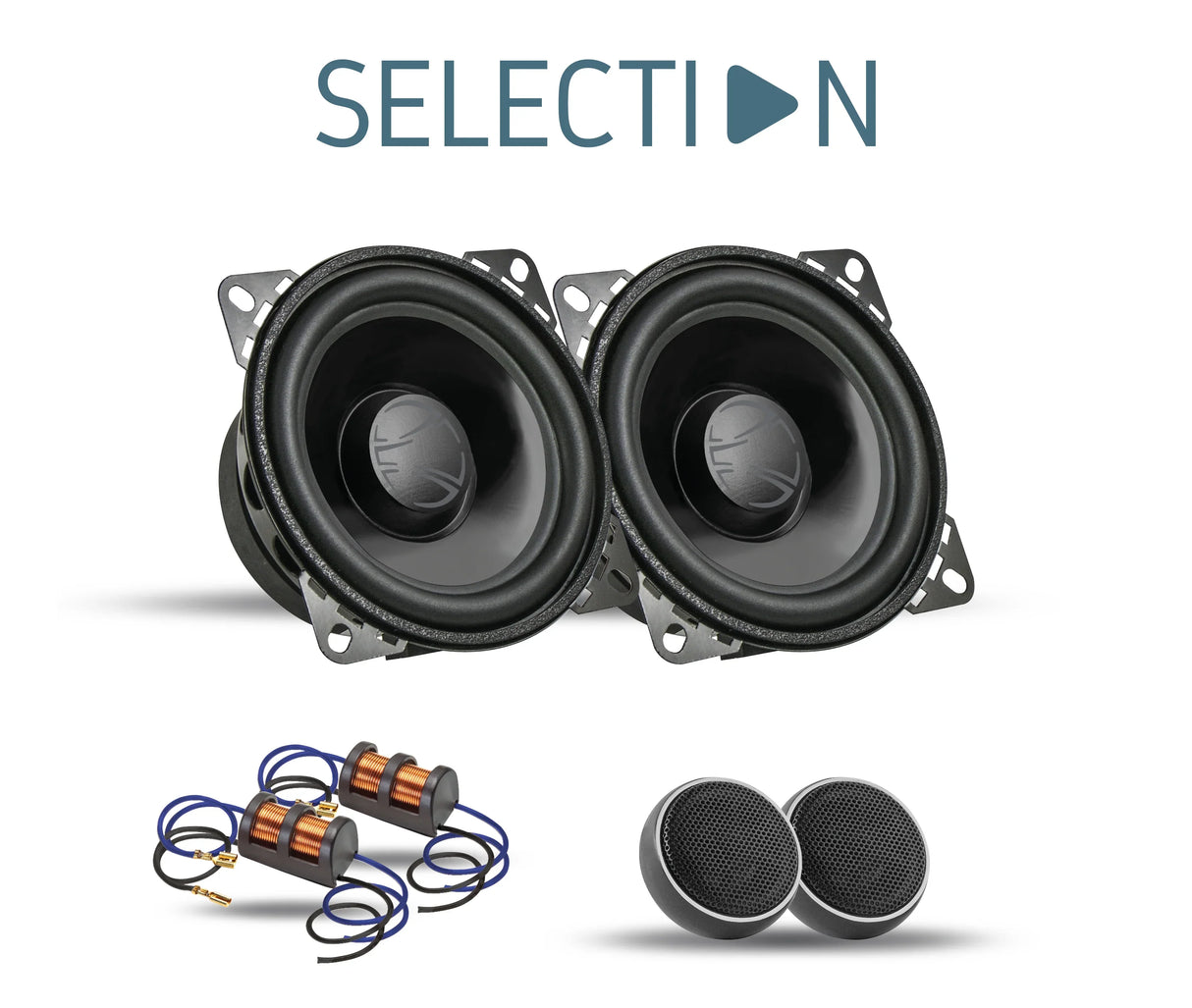 Phonocar 02091 altoparlanti per auto 2 vie 100mm (4'') con Tweeter + Crossover