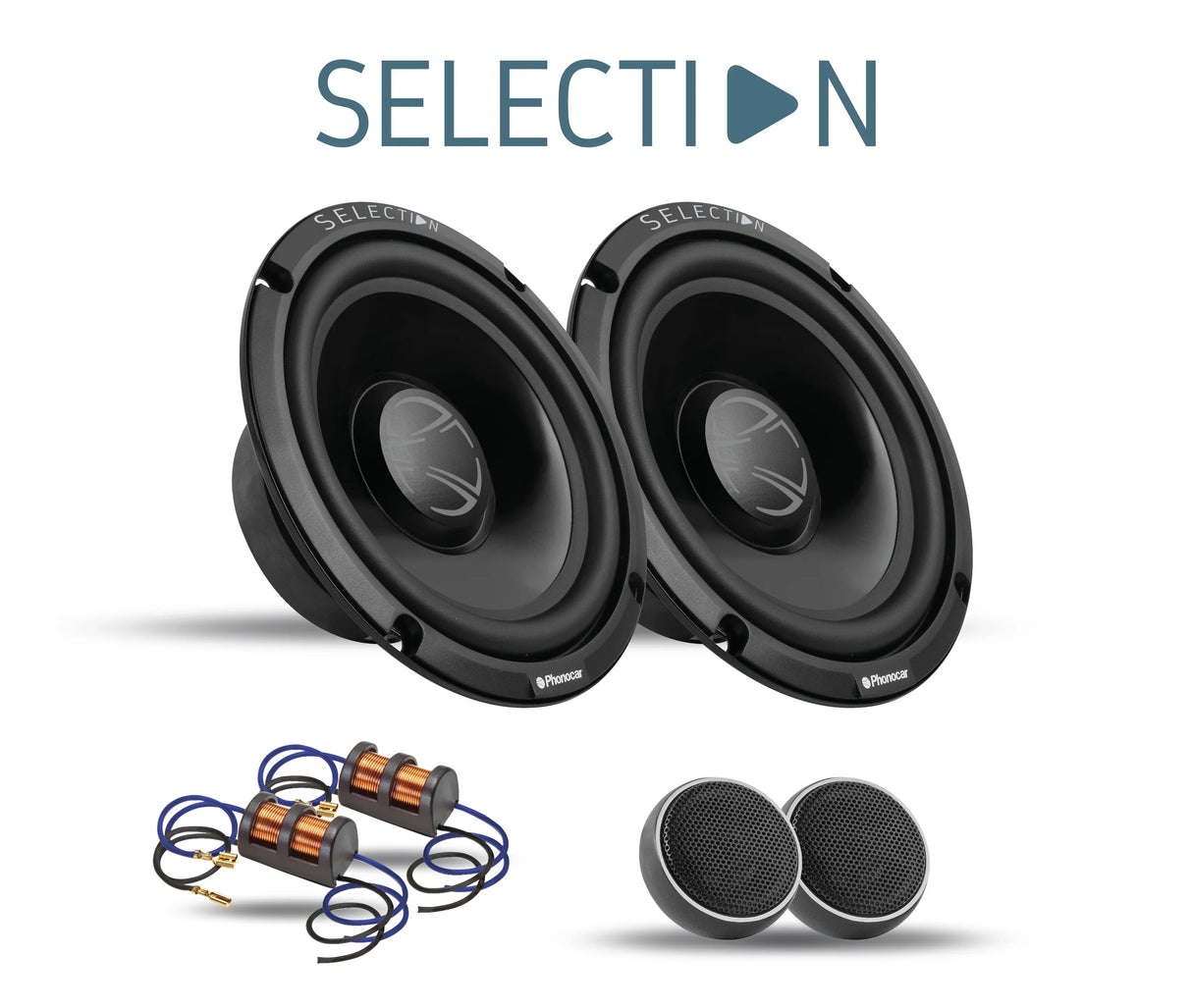 Phonocar 02097 Kit altoparlanti a 2 vie 90W Woofer 165mm(6,5'')+Tweeter+Crossover