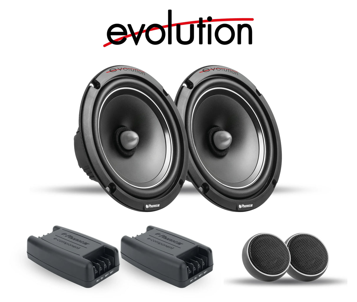 Phonocar 02687 Kit altoparlanti a 2 vie 140W Woofer 165mm(6,5'')+ Tweeter + Crossover