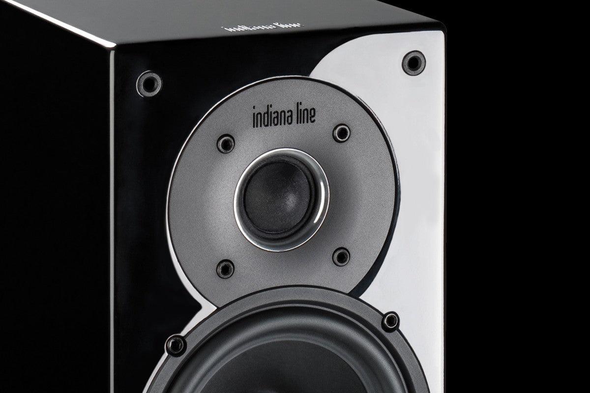 Indiana Line TESI 242 LN Diffusori (Coppia) 2 vie da scaffale, woofer 120 mm 30-80 Watt, 4-8 ohm.(High Gloss Nero) - TechSoundSystem.com