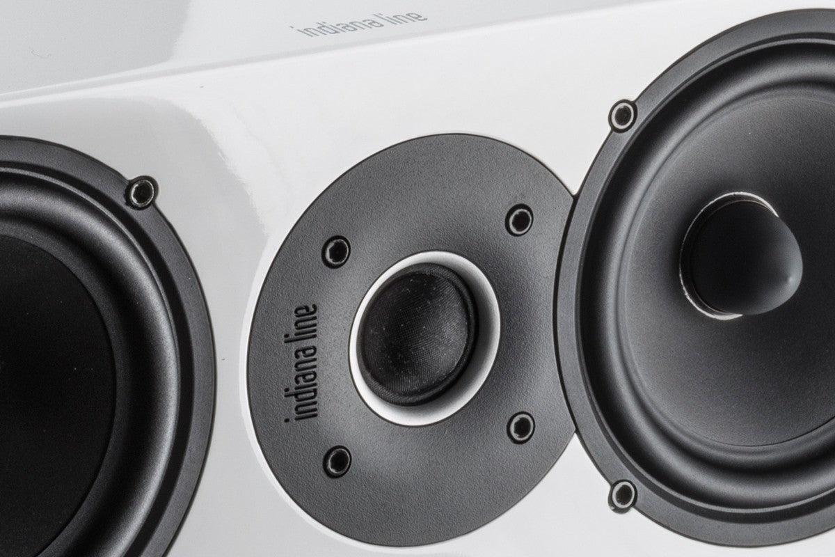 Indiana Line TESI 742 LB diffusore per canale centrale compatto, 2 vie, 30-100 Watt, 4-8 ohm.(High Gloss Bianco) - TechSoundSystem.com