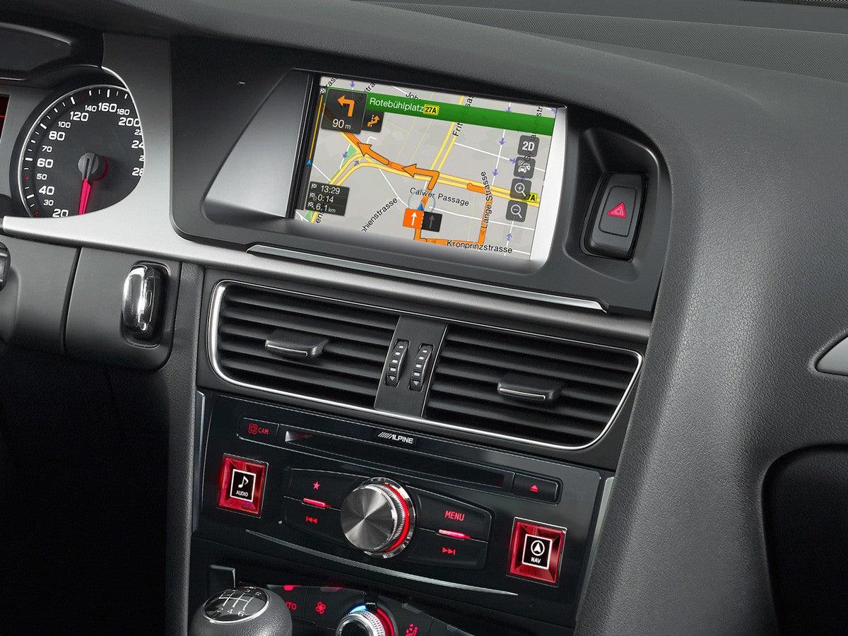 Alpine X701D-A4 monitor Autoradio navigatore (SENZA kit installazione G-KTX-A4L per Audi A4 - A5) - TechSoundSystem.com