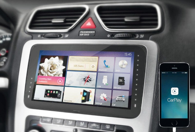 PHONOCAR VM009M MEDIA STATION 6,2"CON CARPLAY GPS E BLUETOOTH + NV943 MAPPA ITALIA - TechSoundSystem.com