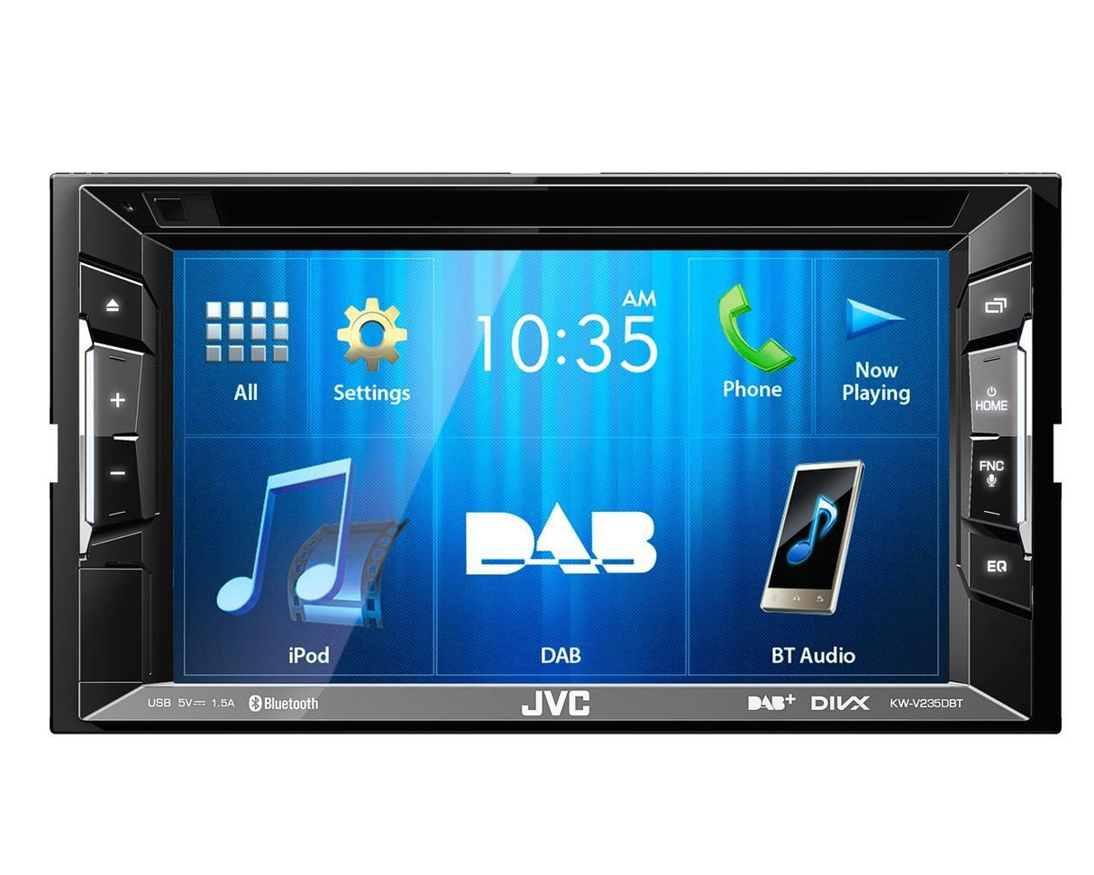 JVC KW-V235DBT Media Station 2 DIN DVD/CD/USB con DAB e Bluetooth integrati - TechSoundSystem.com