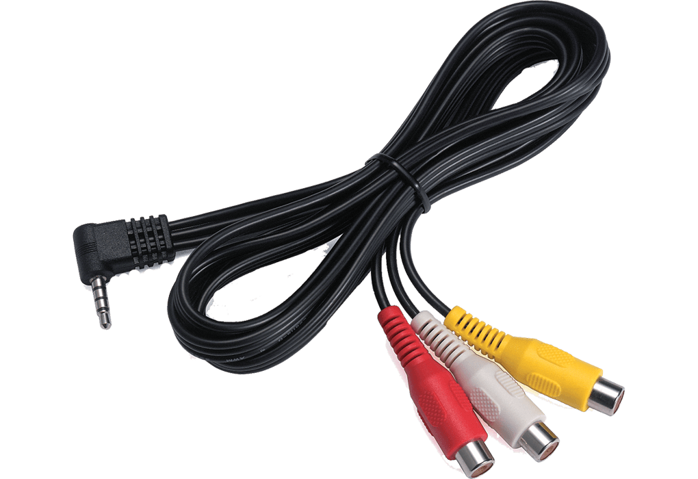Kenwood CA-C3AV Cavo audio/video adattatore da Mini-Jack a RCA - TechSoundSystem.com
