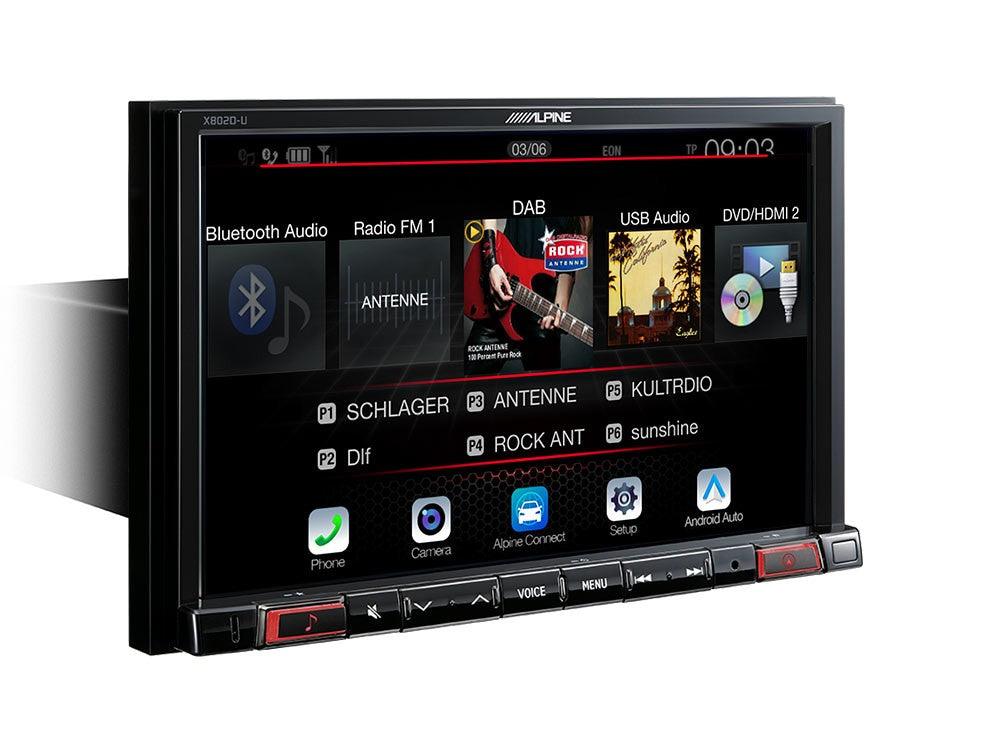 Alpine X802D-U Media Station 2 Din 8'' Navi, Android Auto, Apple CarPlay, Bluetooth, DAB e Ingresso HDMI - TechSoundSystem.com