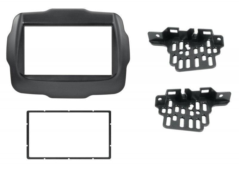Phonocar 03528 Mascherina 2 DIN per JEEP Renegade 14- colore nero - TechSoundSystem.com
