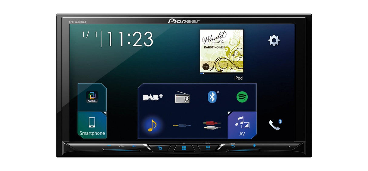 Pioneer SPH-DA230DAB autoradio 2 DIN, DAB+, Android Auto, Apple CarPlay - TechSoundSystem.com