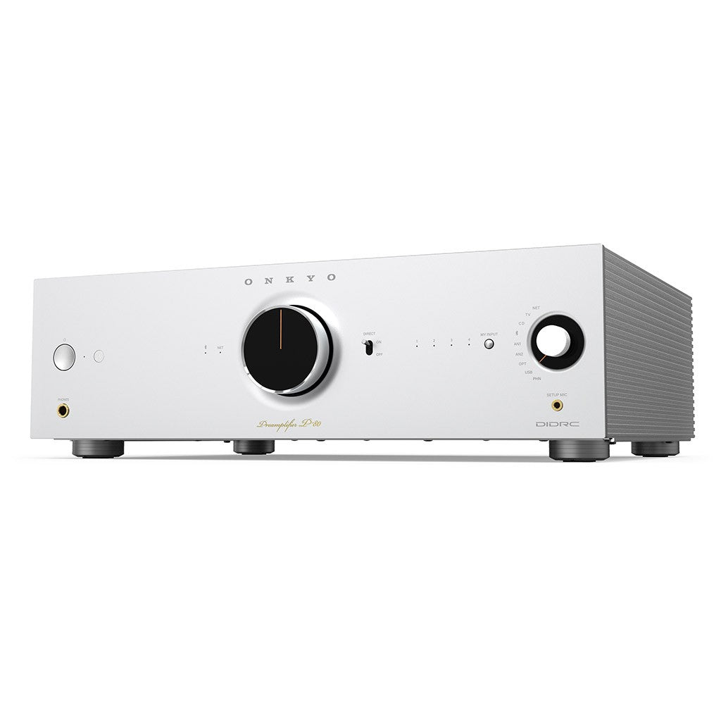 ONKYO ICON P-80 SILVER Preamplificatore stadio Phono MM/MC, DAC, streamer Ethernet/Wi-Fi