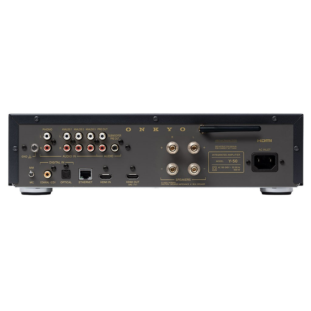 ONKYO MUSE Y50 BLACK Amplificatore integrato Audiophile streamer Ethernet/Wi-Fi, HDMI 4k, DAC