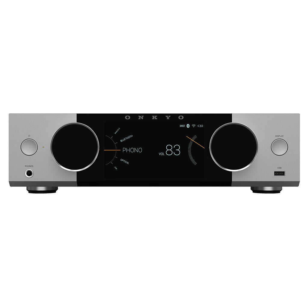 ONKYO MUSE Y40 SILVER Amplificatore integrato Audiophile streamer,. DAC e Phono