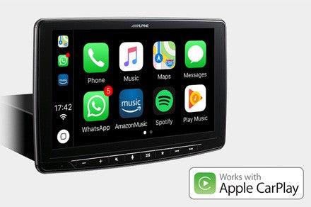 Alpine iLX-F903-500MCA autoradio per FIAT 500 dopo il 2015 Halo9 in stile tablet con Apple CarPlay e Android Auto - TechSoundSystem.com