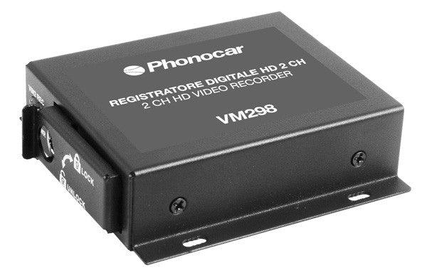 Phonocar VM298 Registratore DVR HD 2 Canali Alimentazione 9-30V - TechSoundSystem.com
