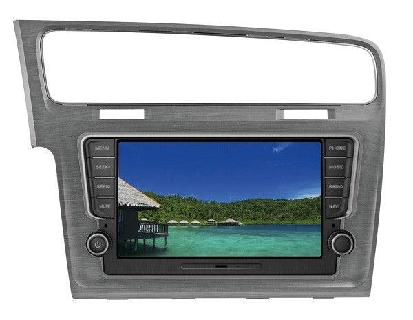 Phonocar 03058 Mascherina 2 DIN per Golf VII specifica per VM109 e VM110 colore grigio satinato - TechSoundSystem.com