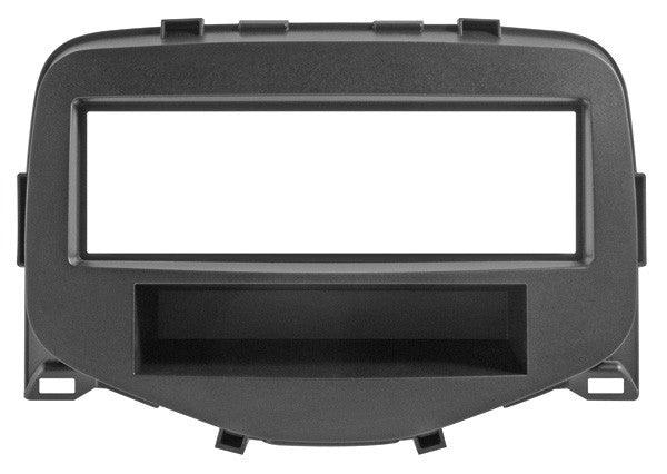Phonocar 03203 Mascherina 1 DIN per Citroen C1 14- Peugeot 108 14- Toyota Aygo 14- colore nero opaco - TechSoundSystem.com