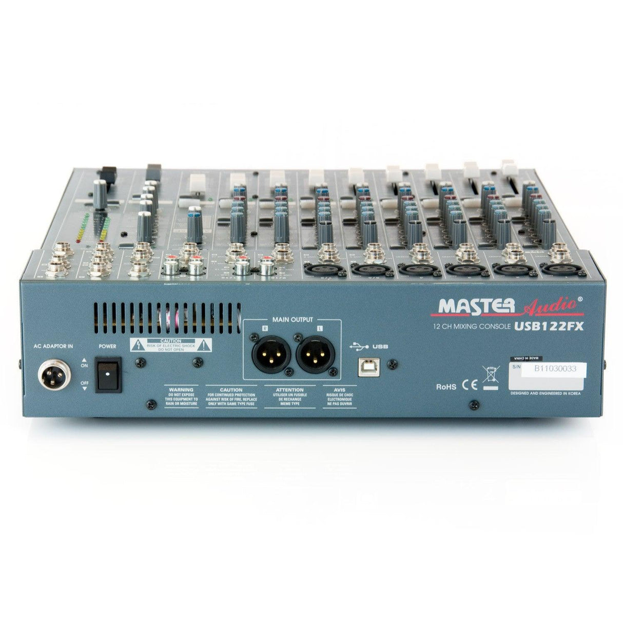 Master Audio USB122FX mixer 4 BUS compatto con effetti e porta USB - TechSoundSystem.com