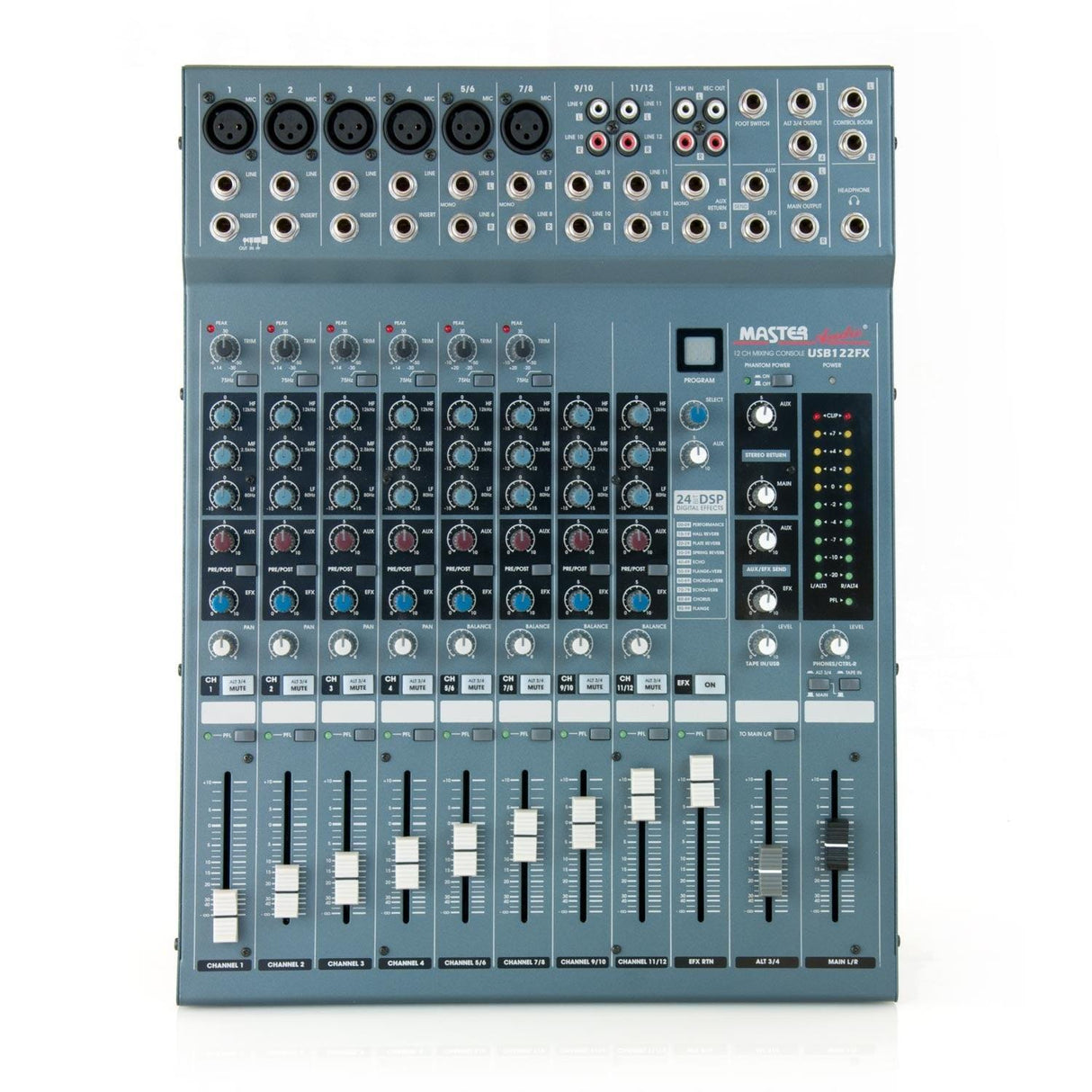 Master Audio USB122FX mixer 4 BUS compatto con effetti e porta USB - TechSoundSystem.com