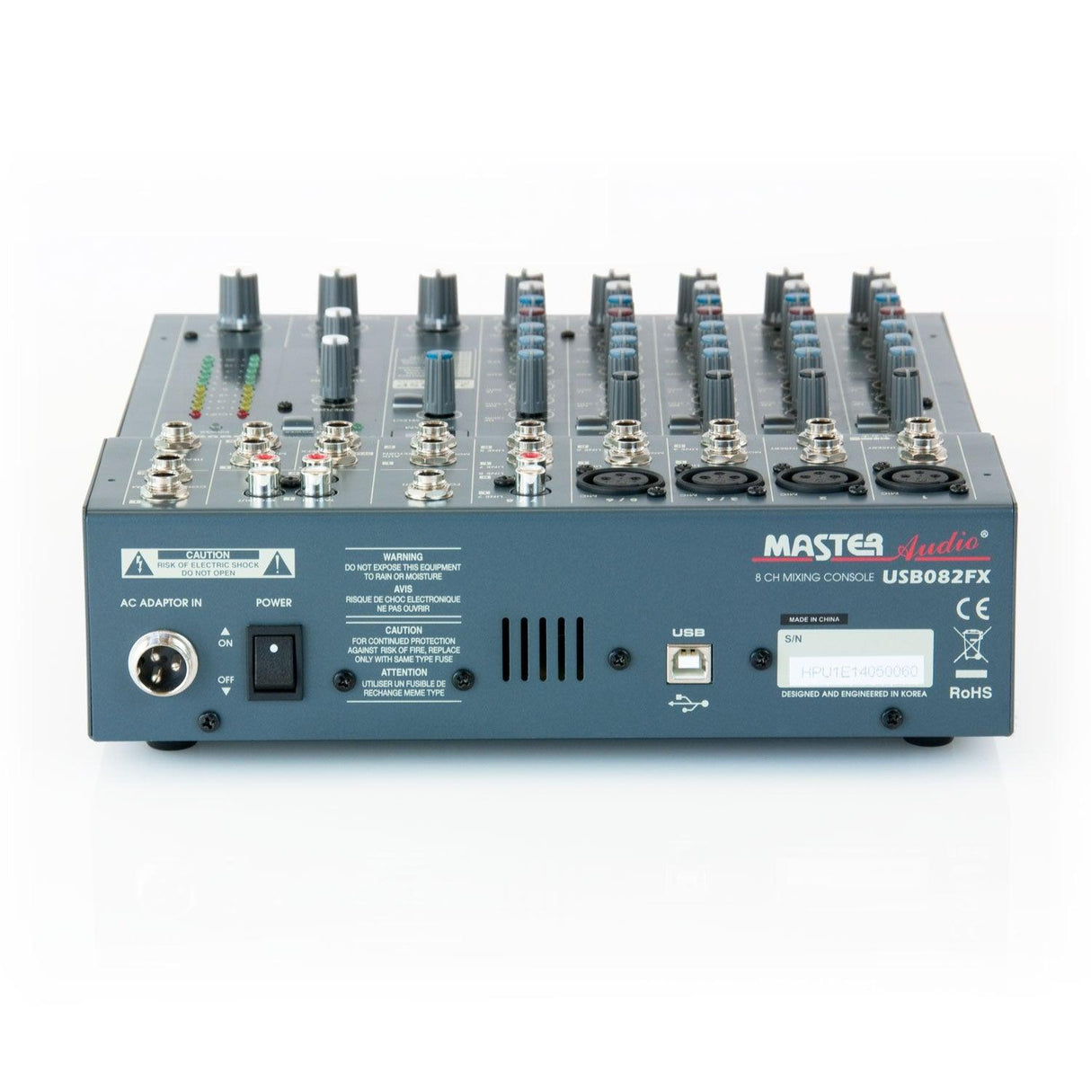 Master Audio USB082FX mixer compatto con 100 effetti e porta USB - TechSoundSystem.com