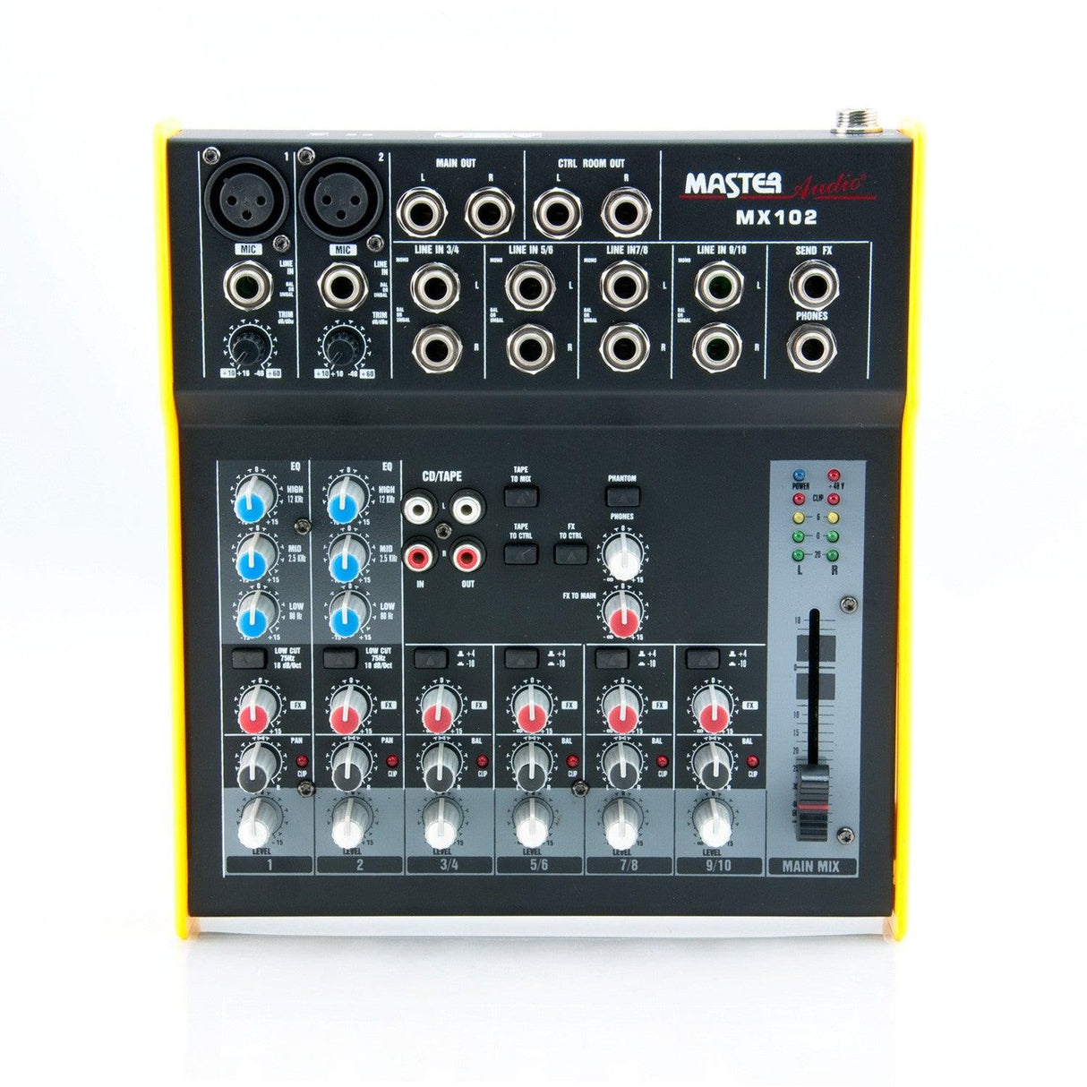 Mixer 8 canali Master Audio MX102 alimentazione +48v - TechSoundSystem.com