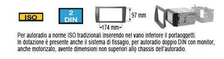 Kit fissaggio per autoradio 1/2 DIN Honda CR-V 07-11 colore nero - TechSoundSystem.com