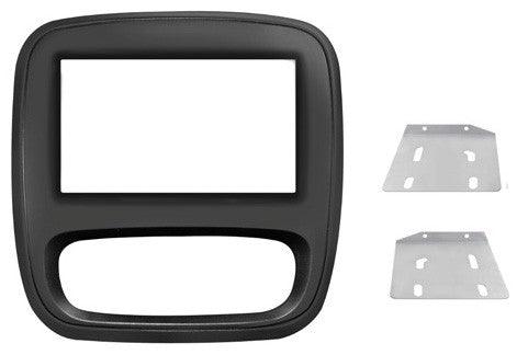 Phonocar 03706 Mascherina 2 Din per Fiat Talento Nissan NV 300 - Opel Vivaro - Renault Traffic - colore nero - TechSoundSystem.com