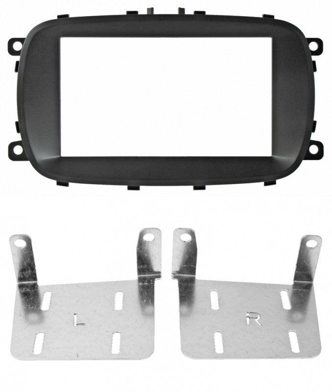 Phonocar 03707 Mascherina 2 Din per Fiat 500X colore nero - TechSoundSystem.com