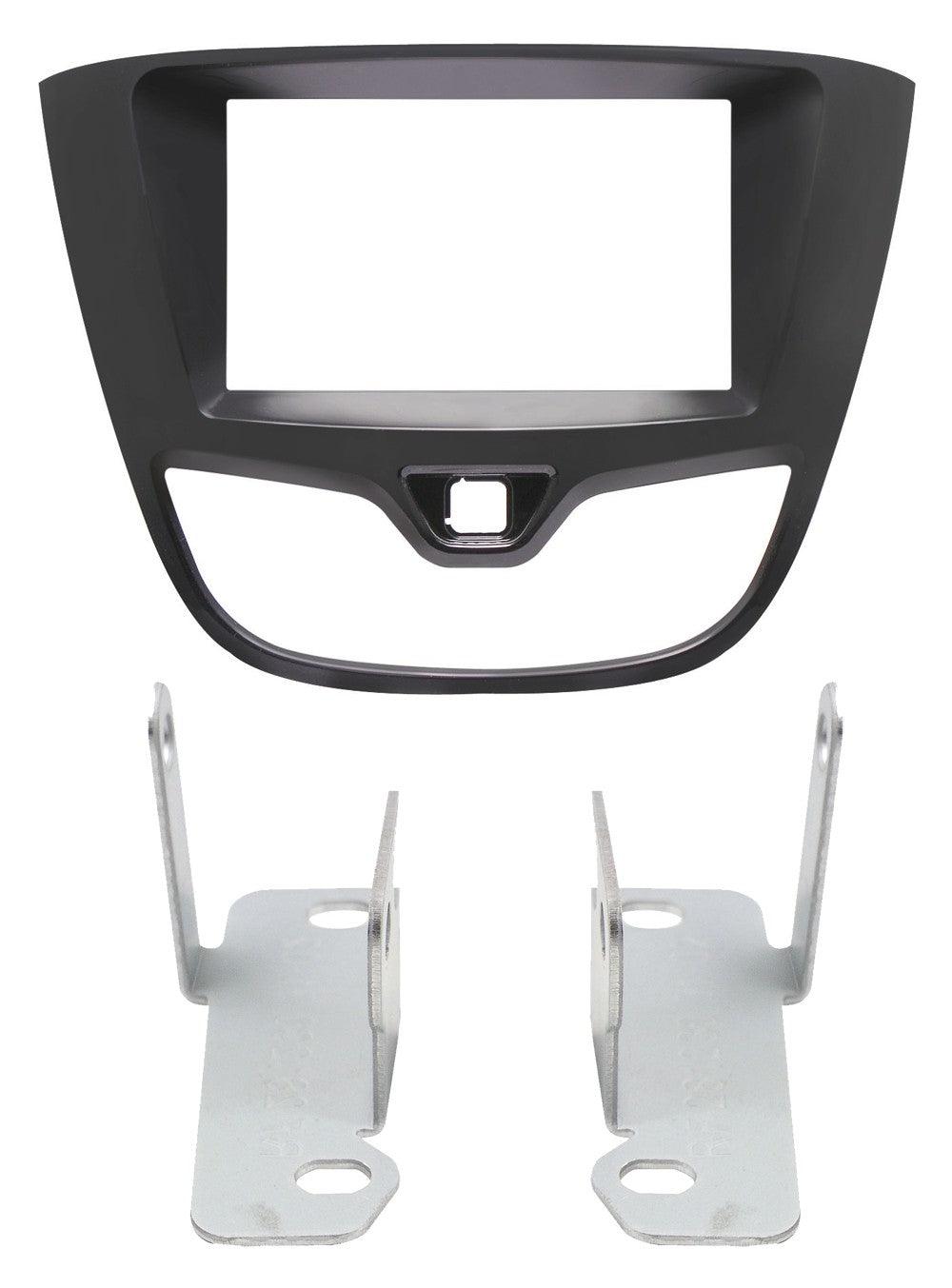 Phonocar 03749 Mascherina 2 Din per Opel Karl colore nero lucido - TechSoundSystem.com