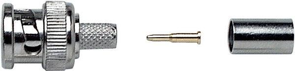 PROEL BNC59M SPINA VOLANTE BNC 75 OHM CONNETTORE COMPLETAMENTE IN METALLO - TechSoundSystem.com