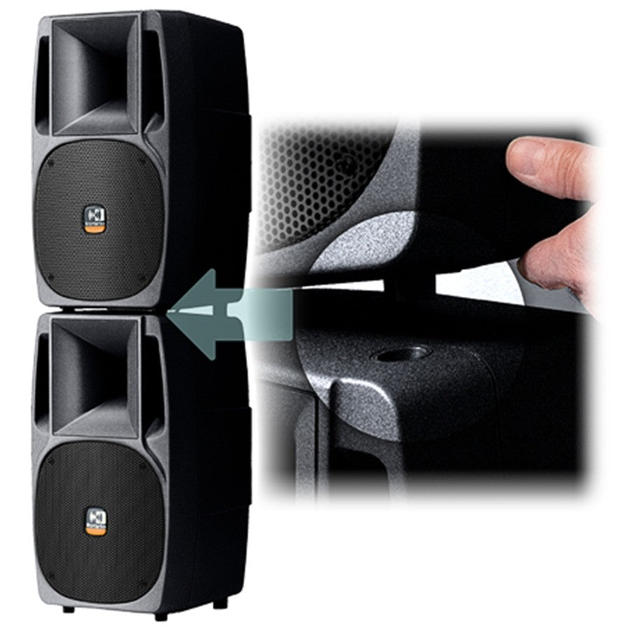 MONTARBO NM250A Cassa acustica ATTIVA woofer da 8" biamplificata, 250 Watts - TechSoundSystem.com