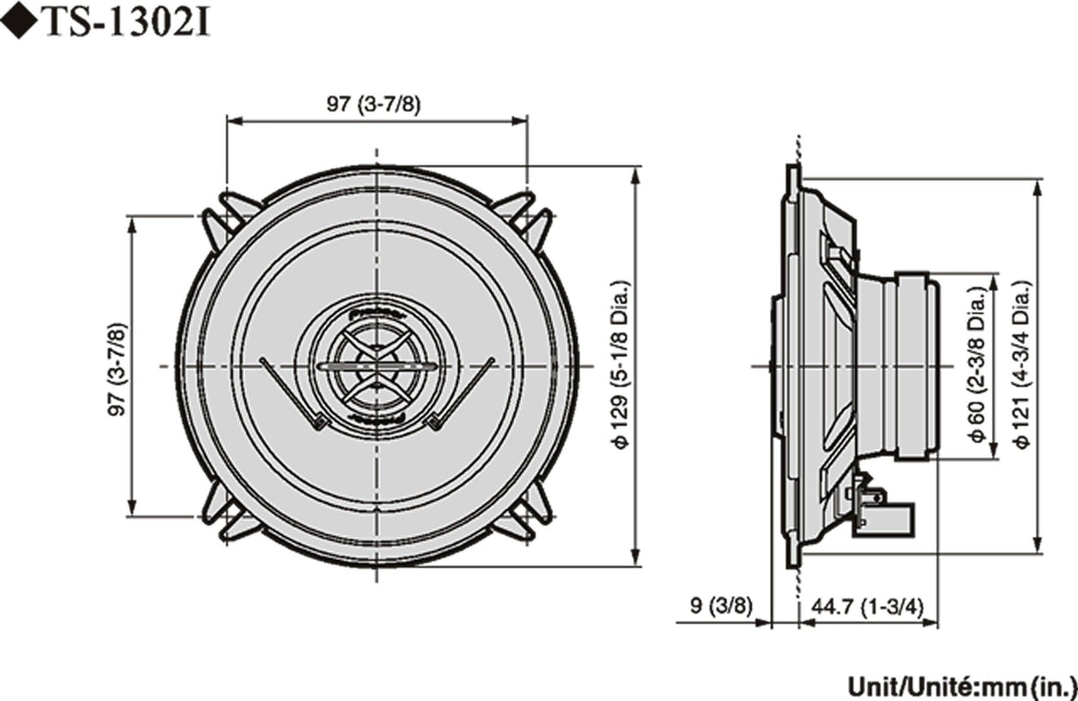 Pioneer TS-1302i Diffusori coassiali a 2 vie da 13cm (130W) per Renaul-Opel-VW COPPIA - TechSoundSystem.com