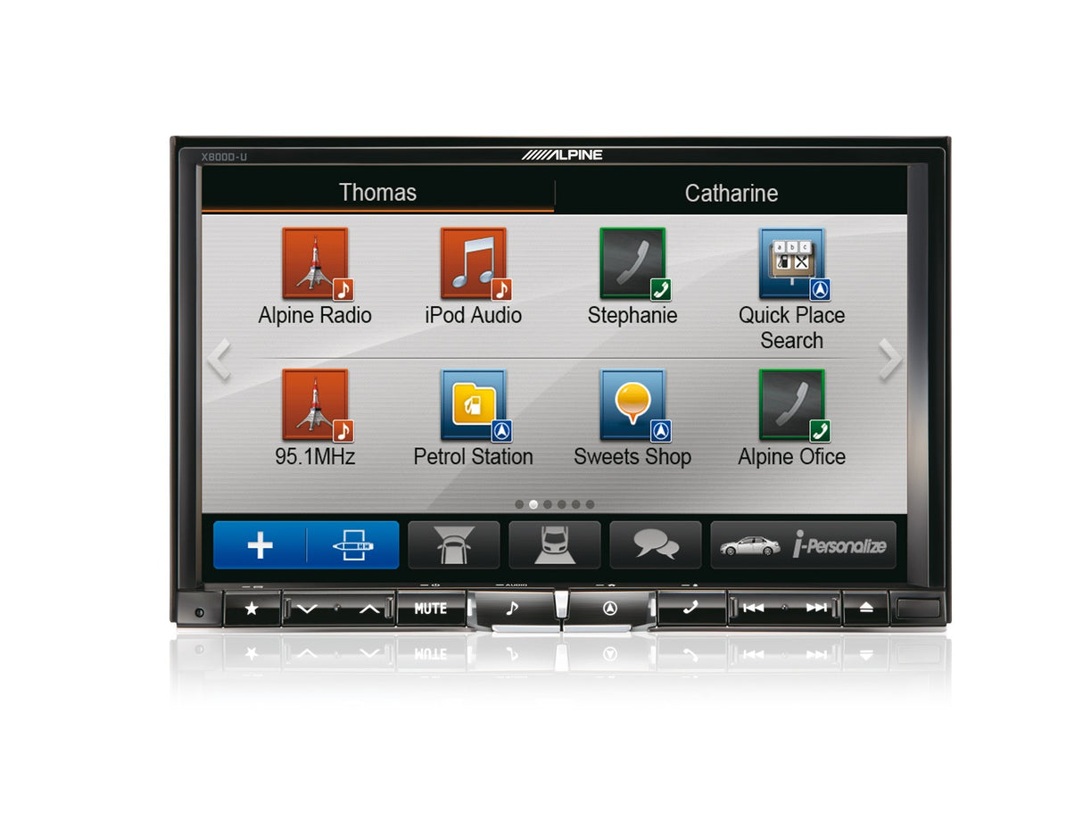 Alpine X800D-U Media Station 2 Din 8" DVD/DIVX/USB/MP3/WMA Navi Bluetooth DAB Ingresso HDMI *OCCASIONE ULTIMI PEZZI* - TechSoundSystem.com