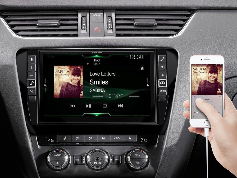Alpine i902D-OC3 Media Station 9'' per Skoda Octavia 3 Type 5E 2012- con Android Auto e CarPlay - TechSoundSystem.com