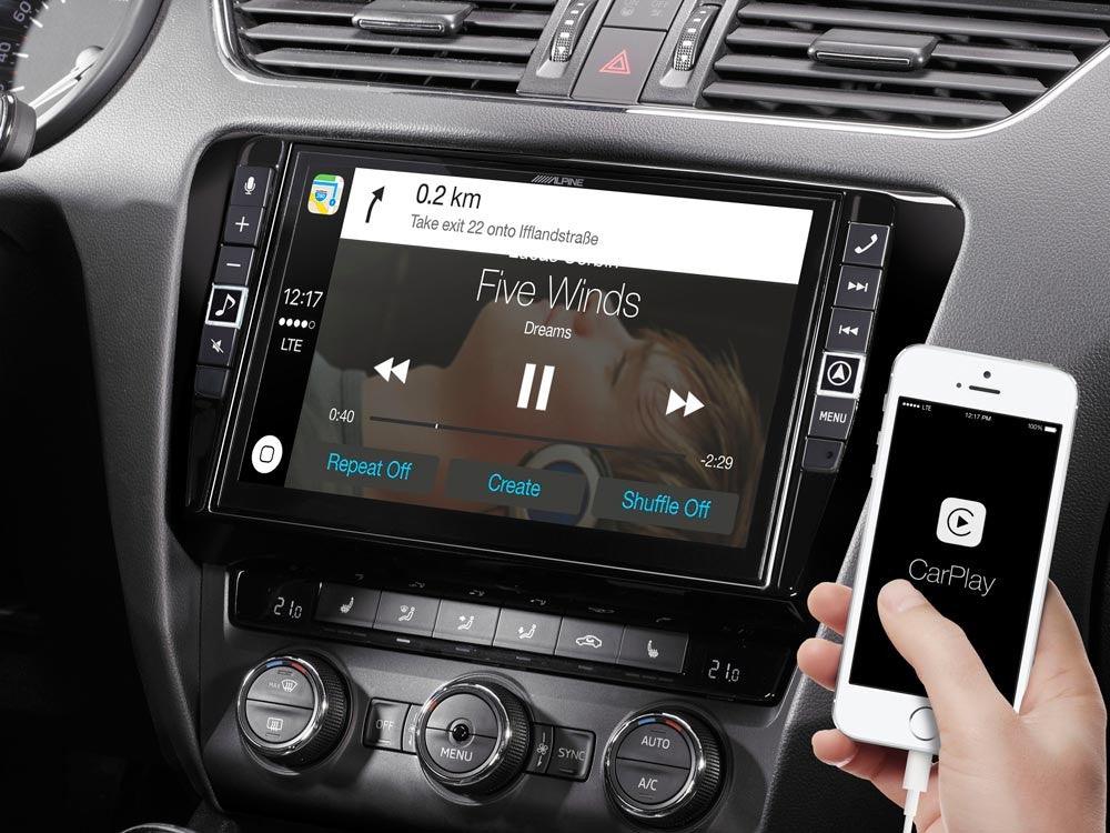 Alpine i902D-OC3 Media Station 9'' per Skoda Octavia 3 Type 5E 2012- con Android Auto e CarPlay - TechSoundSystem.com