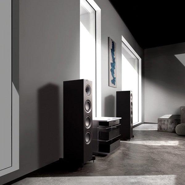 KEF Q750 NERI Diffusori da pavimento High End Black Ash Vinyl 150W (COPPIA) - TechSoundSystem.com