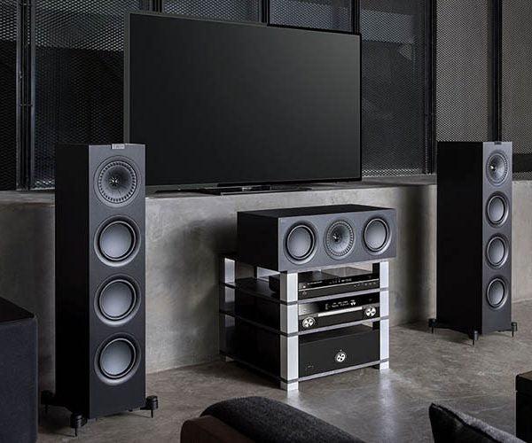 KEF Q650C Canale centrale High End NERO Black Ash Vinyl 150W - TechSoundSystem.com