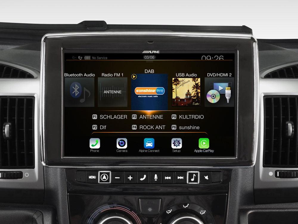 Alpine i902D-DU Media Station 9'' per Ducato/Jumper/Boxer con, Android Auto e App CarPlay - TechSoundSystem.com