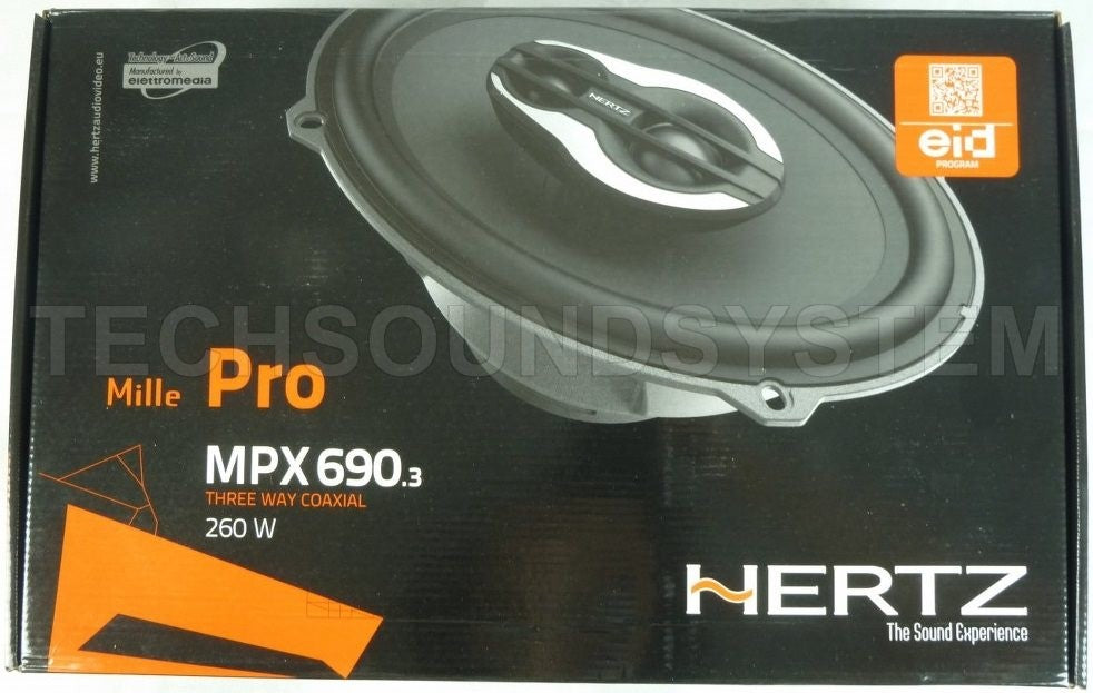 HERTZ MPX690.3 MILLE PRO *SCONTO 3% IN CASSA* 6X9" KIT 3 VIE 3WAY COAXIAL SPEAKERS 130W RMS - TechSoundSystem.com