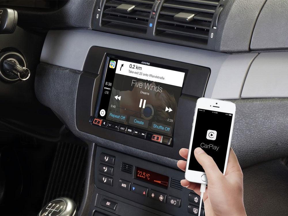 Alpine iLX-702E46 Media Station 7'' per BMW S3 E46 con Android Auto, App CarPlay e Bluetooth - TechSoundSystem.com