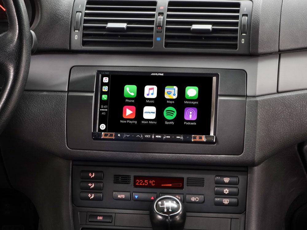 Alpine iLX-702E46 Media Station 7'' per BMW S3 E46 con Android Auto, App CarPlay e Bluetooth - TechSoundSystem.com