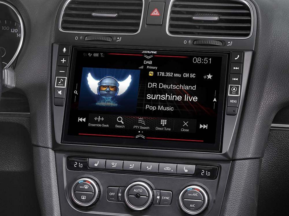 Alpine X902D-G6 Media Station 9'' per VW Golf 6 con Navi, Bluetooth, Android Auto e App CarPlay - TechSoundSystem.com