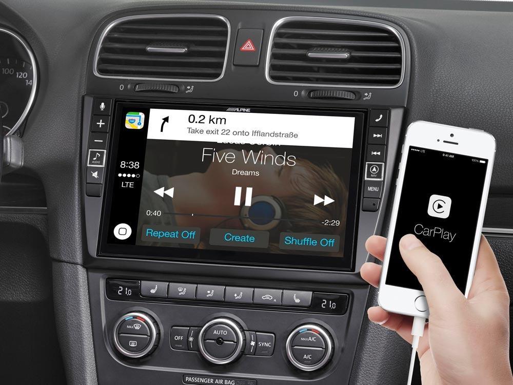 Alpine i902D-G6 Media Station 9'' per VW Golf 6 con Bluetooth, Android Auto e App CarPlay - TechSoundSystem.com