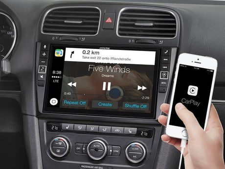 Alpine i902D-G6 Media Station 9'' per VW Golf 6 con Bluetooth, Android Auto e App CarPlay - TechSoundSystem.com
