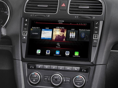 Alpine i902D-G6 Media Station 9'' per VW Golf 6 con Bluetooth, Android Auto e App CarPlay - TechSoundSystem.com