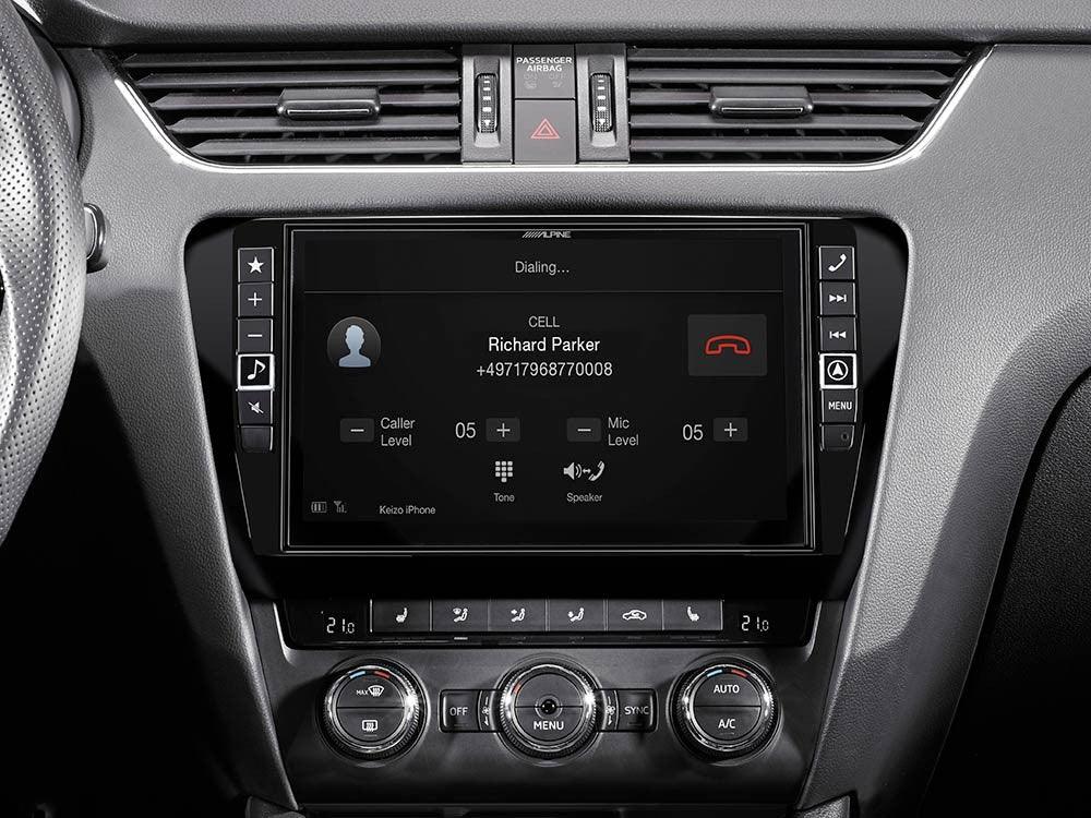 Alpine X901D-OC3 Media Station 9'' per Skoda Octavia 3 2012- con Navi, Bluetooth, Android Auto e App CarPlay - TechSoundSystem.com
