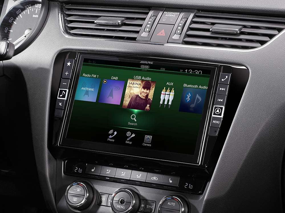 Alpine X901D-OC3 Media Station 9'' per Skoda Octavia 3 2012- con Navi, Bluetooth, Android Auto e App CarPlay - TechSoundSystem.com