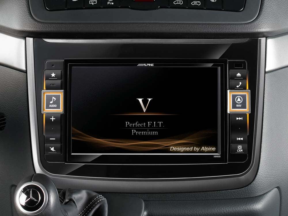 Alpine X800D-V Media Station 2 DIN Vito (V639) e Viano (W639) , GPS, DAB - TechSoundSystem.com